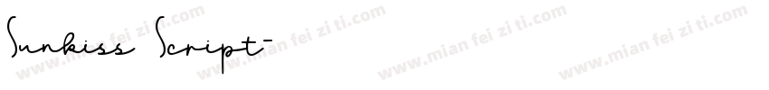 Sunkiss Script字体转换